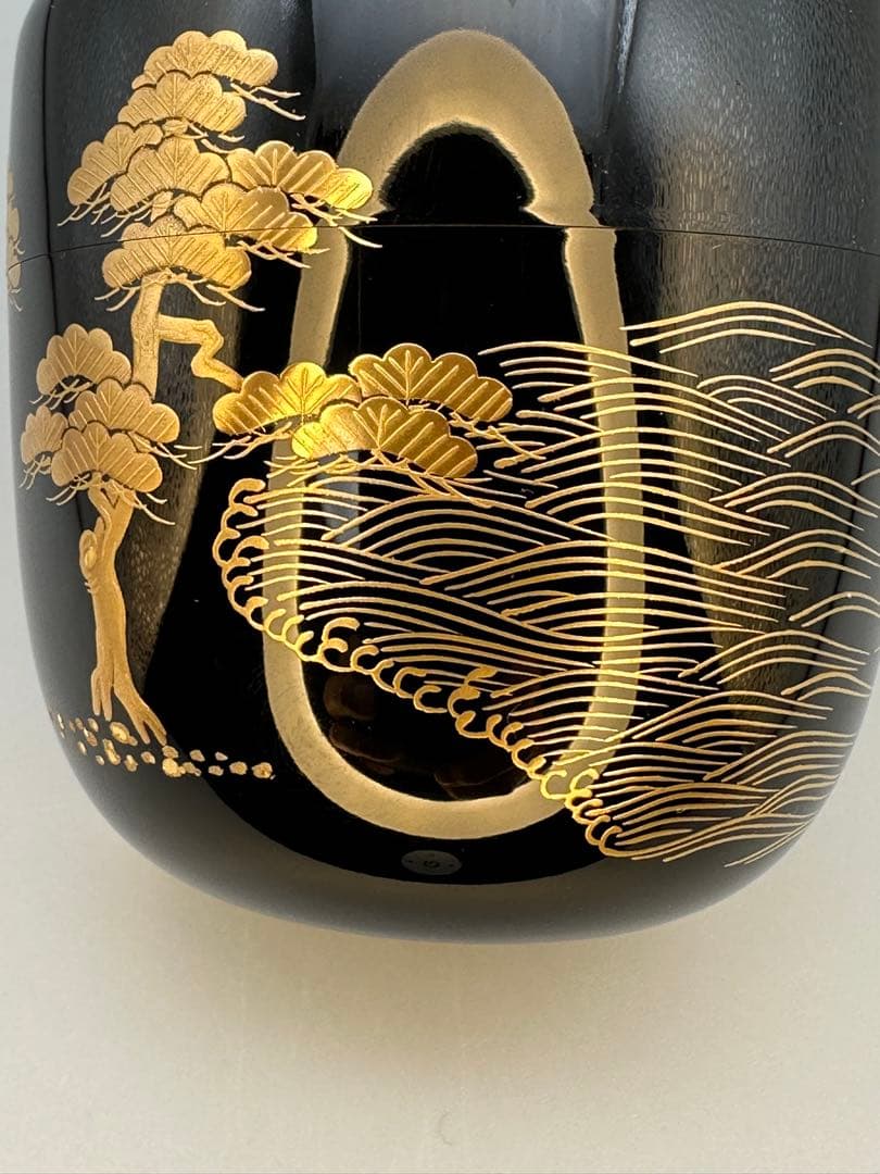 茶道具　棗　吉田宗利　塩釜蒔絵