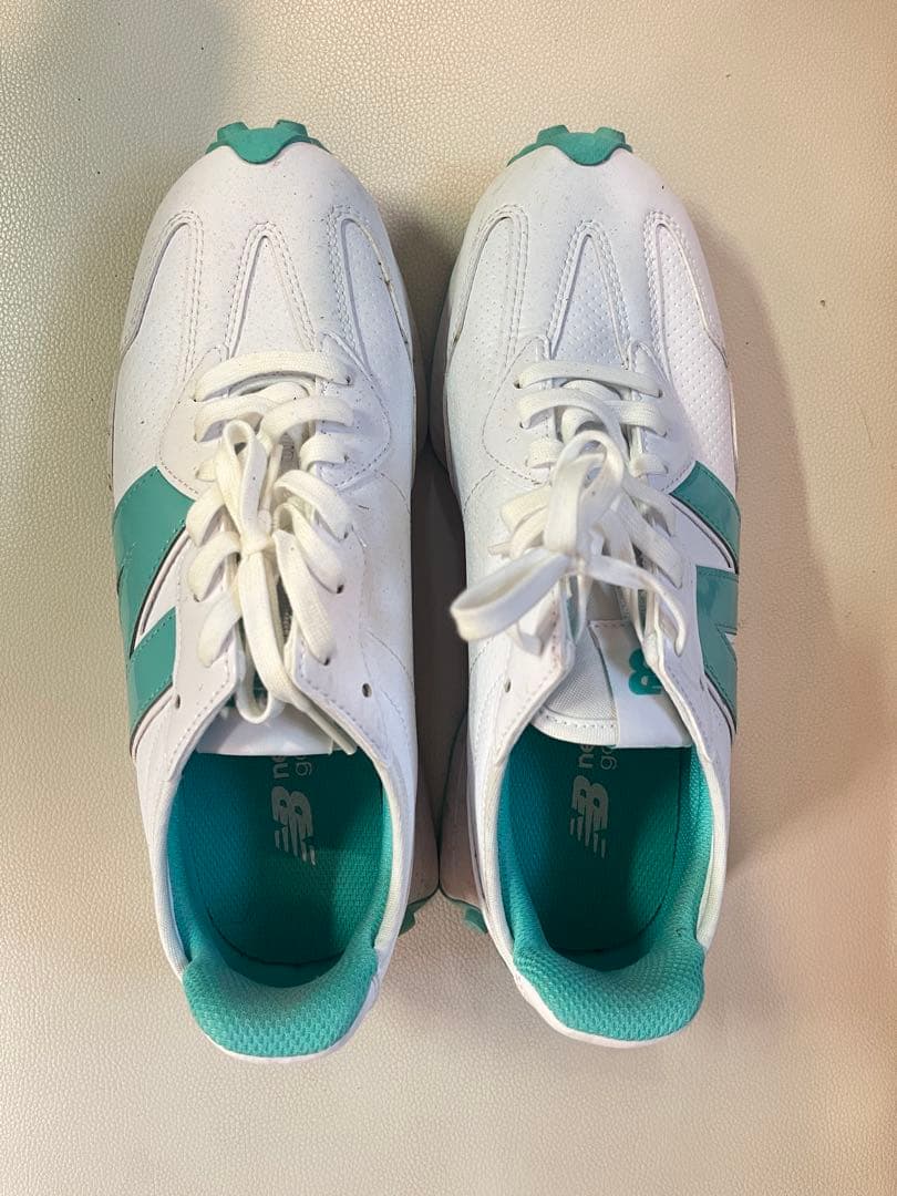 New Balance ゴルフシューズ 女性用 ホワイト/ターコイズ