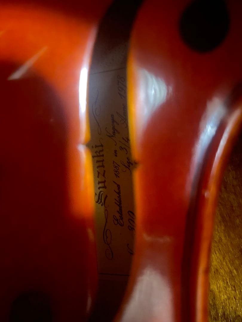 週末セール　匿名発送　スズキ　 バイオリン本体3/4 ケース付き