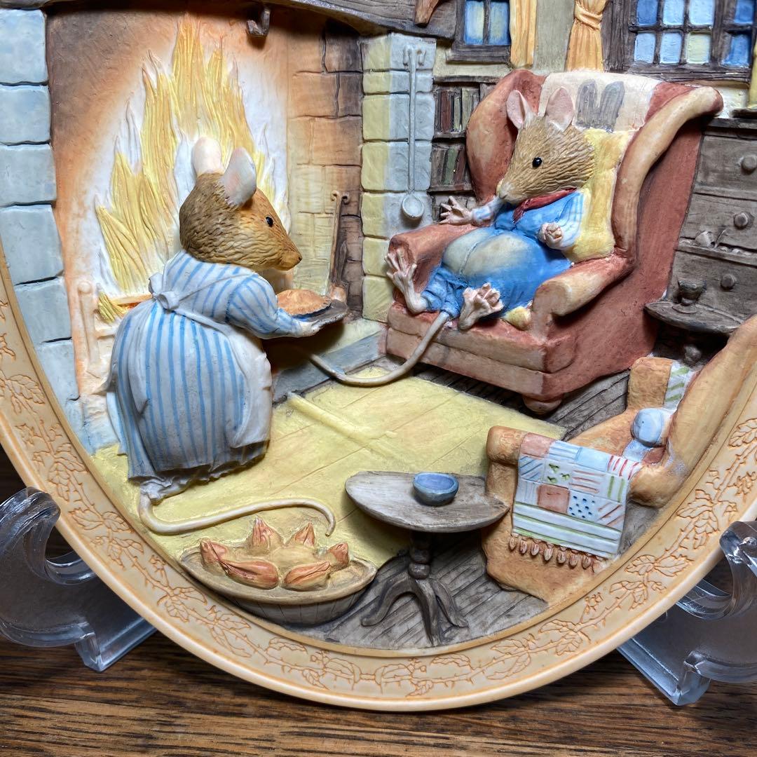 ブランブリーヘッジ 立体 壁掛けプレート ウィンター 冬 レア