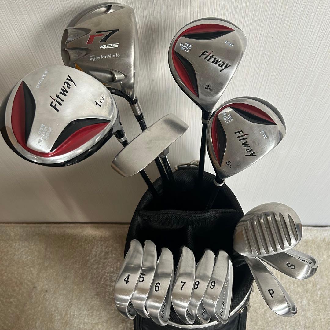 メンズ　右利き用　豪華14本　ゴルフセット　フレックスR キャディバッグ付き