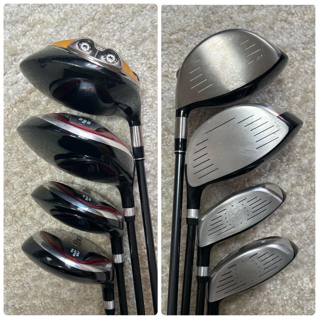 メンズ　右利き用　豪華14本　ゴルフセット　フレックスR キャディバッグ付き
