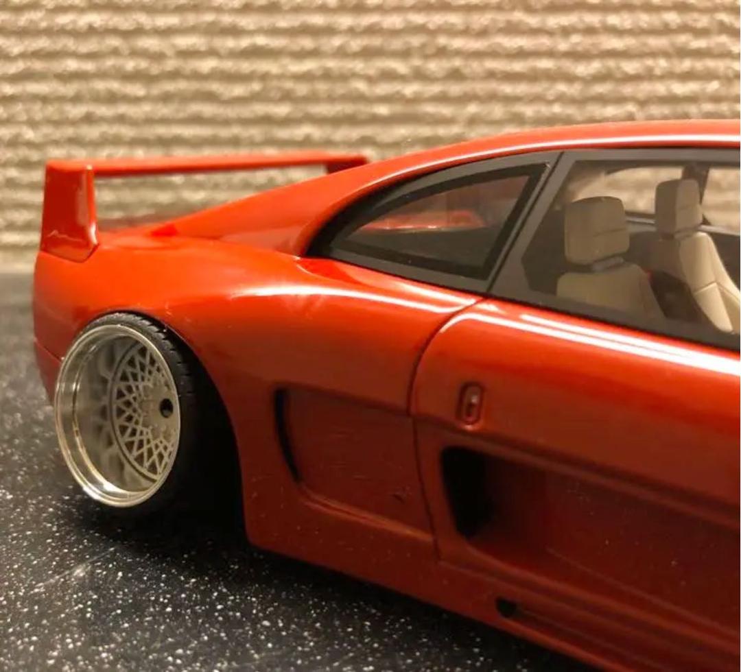 1/18 ケーニッヒ　フェラーリF48 アルミ削り出し深リムホイールカスタム