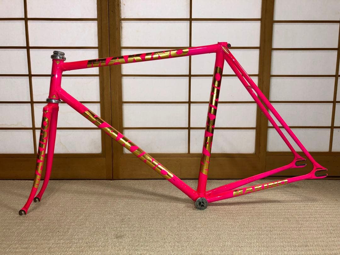MAKINO ピスト クロモリ フレームセット 競輪 njs マキノ