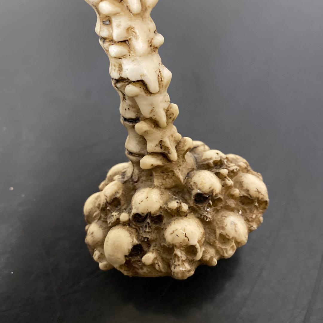 スカル ドクロ 髑髏 フィギュア ４種セット 置物 お香立て ステンレスグラス8