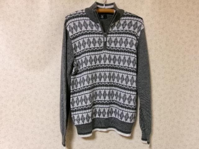 90321 PGA TOUR ハーフジップセーター　グレー　L