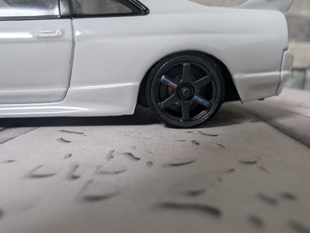 1/43 エブロ製 R33 GTR 極低超扁平カスタム　改造ミニカー