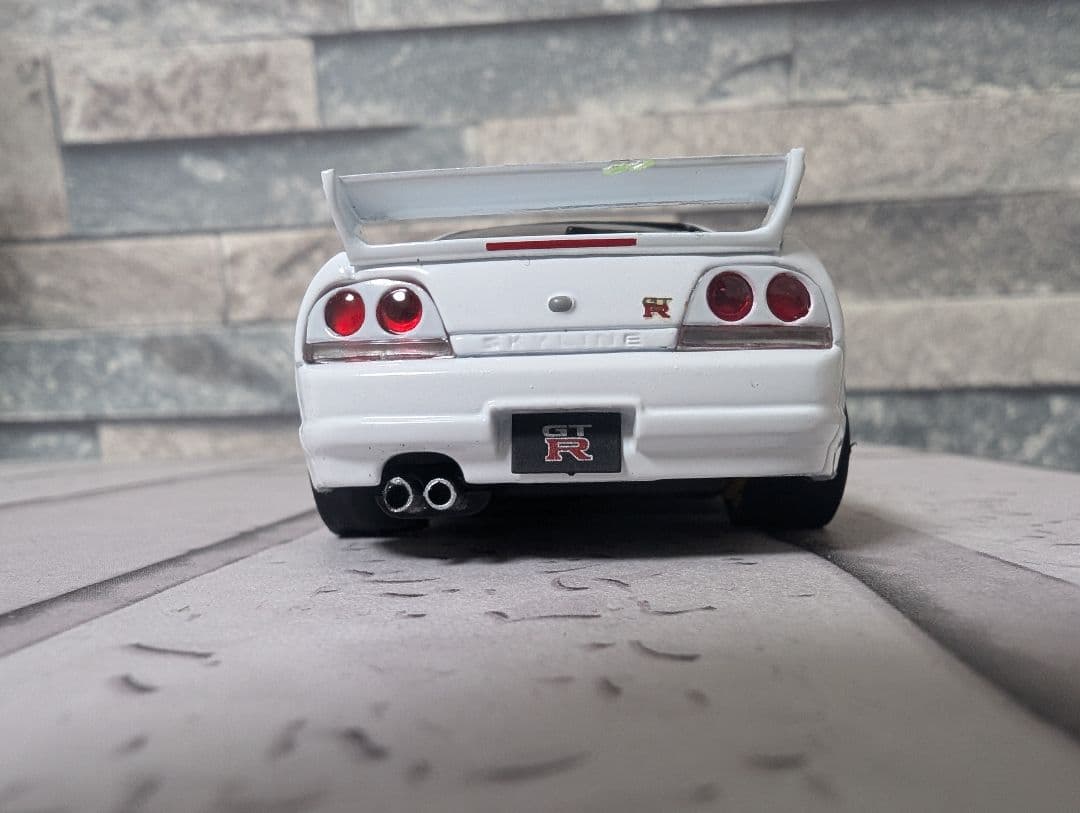 1/43 エブロ製 R33 GTR 極低超扁平カスタム　改造ミニカー