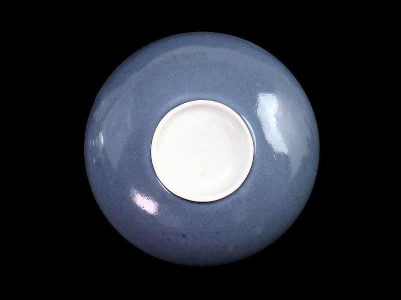 古伊万里　薄瑠璃　蓋茶碗　江戸期　E380AS-CHs