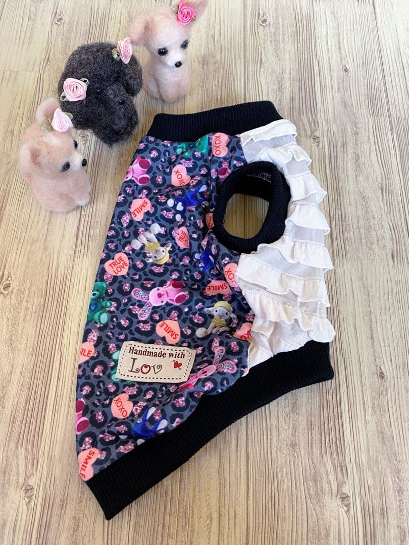 犬服  タンクトップ(Ｓ)  ꒡̈⃝Lily꒡̈⃝ハンドメイド