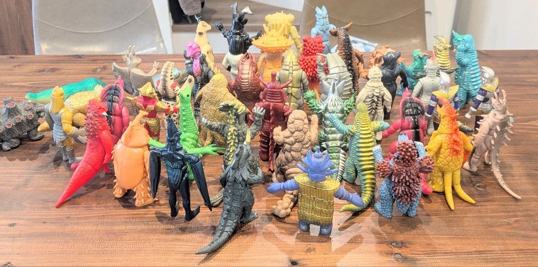 ​【希少】当時物 ウルトラ怪獣ソフビ まとめ売り 46体 1983年製 日本製