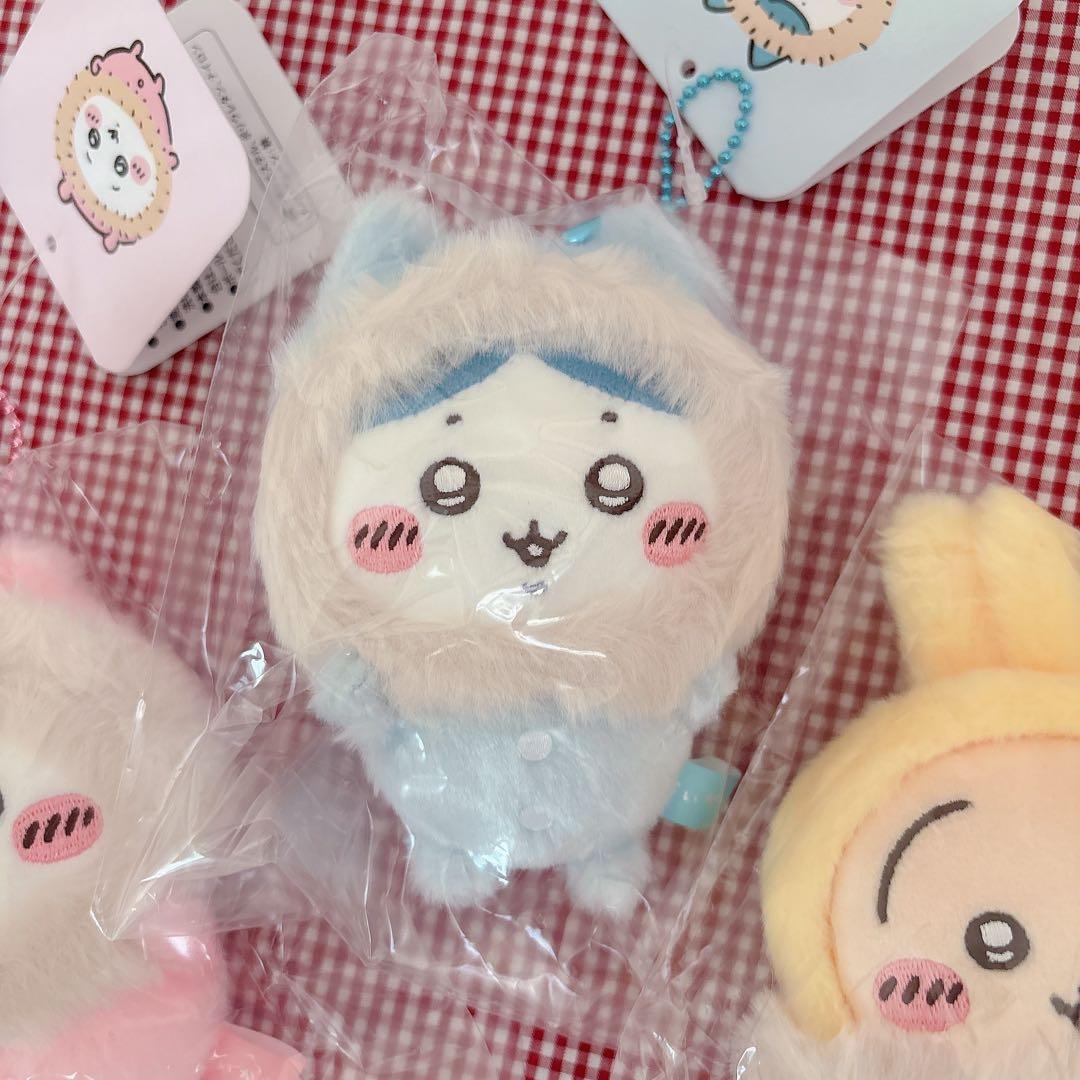 【新品.未開封】♡ちいかわ　フッサフッサなパジャママスコット 3点セット♡