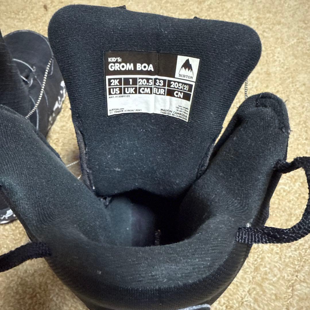 Burton Grom Boa 子供用スノーボードブーツ 20.5 バートン