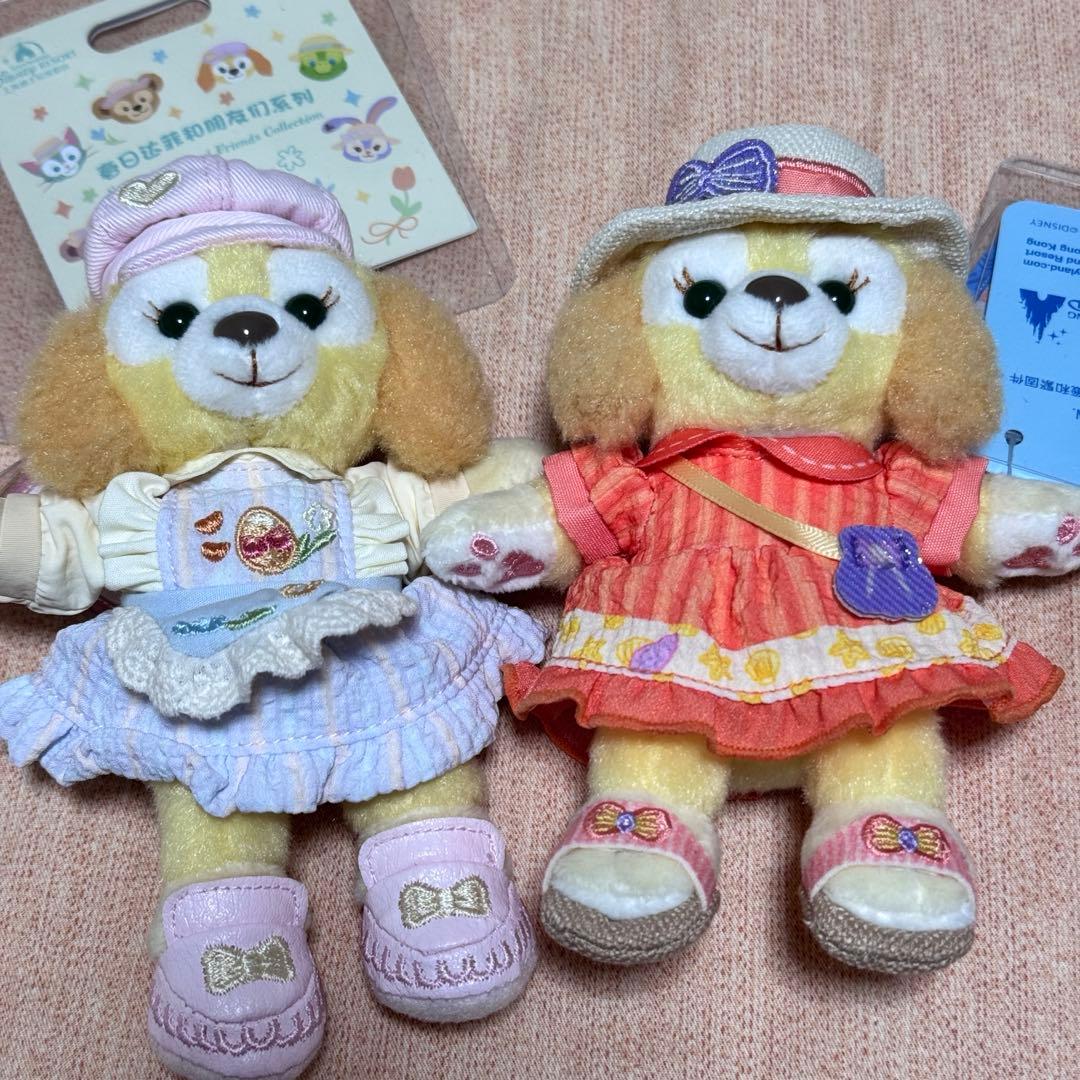 上海と香港ディズニー クッキーアン キーチェーン 2点セット