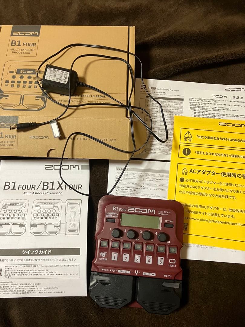 ZOOM B1 FOUR マルチエフェクター アダプター付き