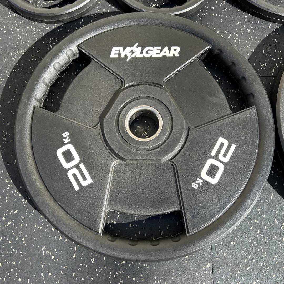 EVOLGEAR エヴォルギア オリンピックバー&プレート127.5kg セット