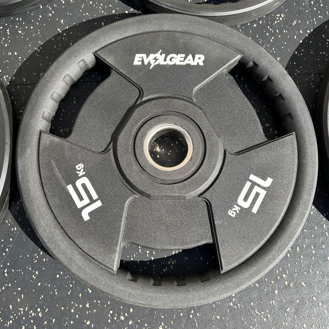 EVOLGEAR エヴォルギア オリンピックバー&プレート127.5kg セット