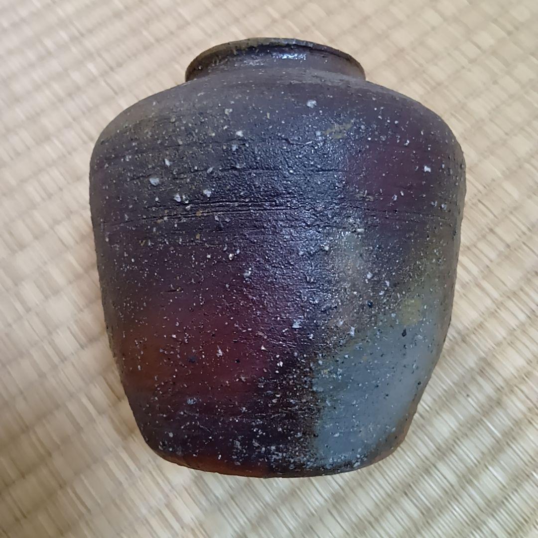 骨董品　茶道具　備前焼茶入　備前焼　肩衝茶入　美品　茶入　工芸品