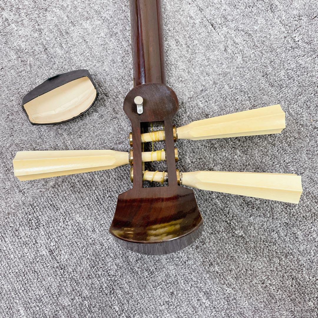 津軽三味線 太棹 紅木 丸打胴 一本溝 和楽器 三味線 東さわり