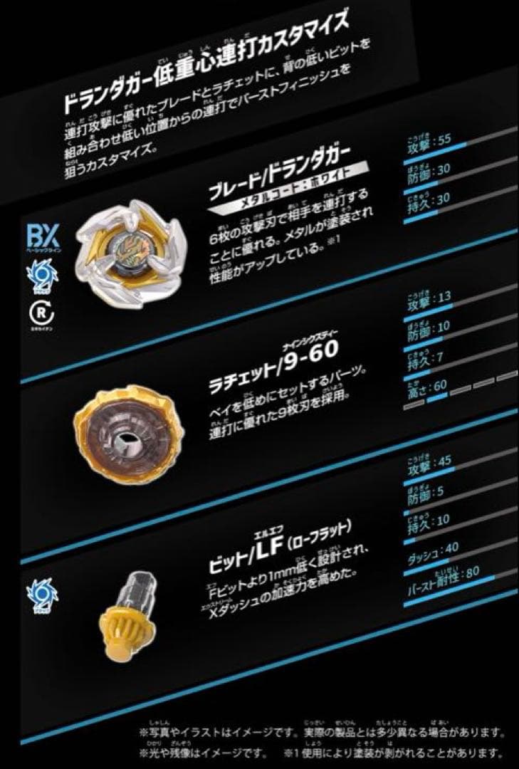 【レアベイ10セット】ドランダガー9-60LF MC:ホワイト【大会必須パーツ】