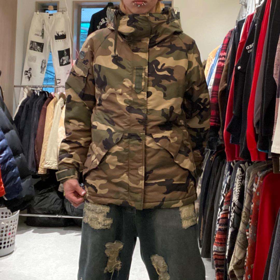 SOUTH PLAY S カモフラ アクティブジャケット マウンテンパーカー