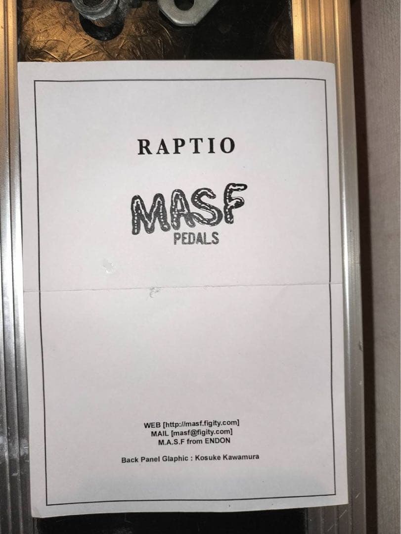 [値下げ交渉可]MASF Pedals RAPTIO ギターエフェクター