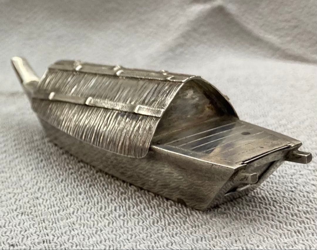 B357s 船形塩入れ　ソルトシェイカー　STERLING950 銀　調味料