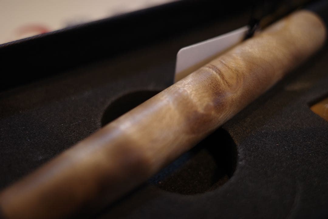 野原工芸　マーブルウッド　金金具　ボールペン