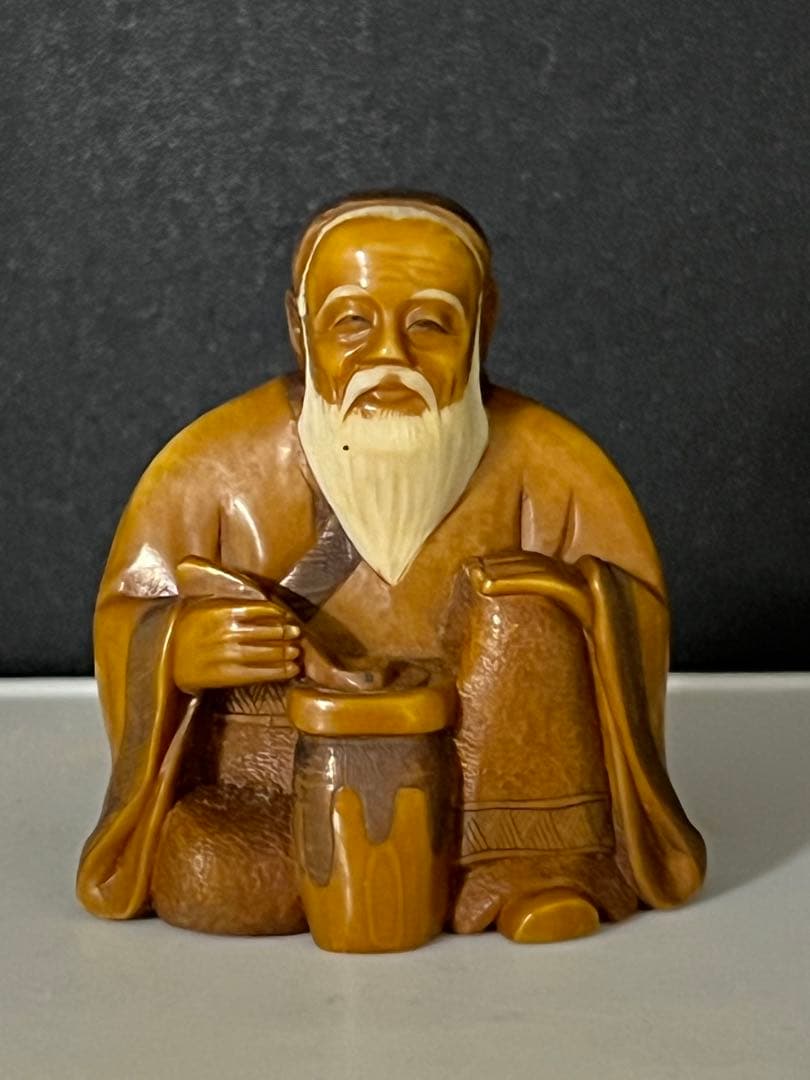 友之在銘　極上人物根付　47g