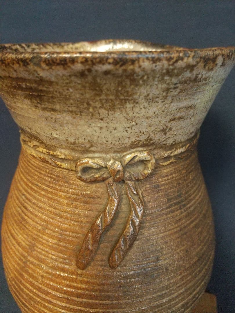 出雲焼 着巾袋花生 (時代) ！！！