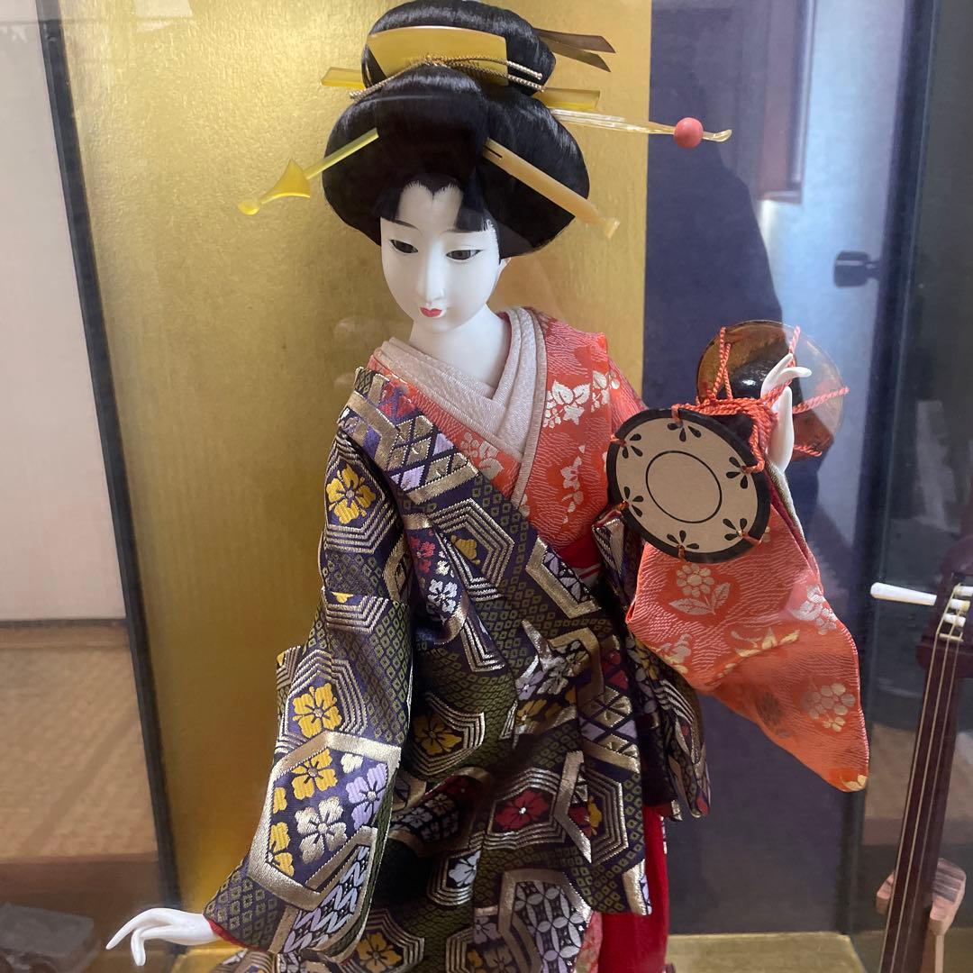 尾山人形　日本人形　ケース保存　紫峰作