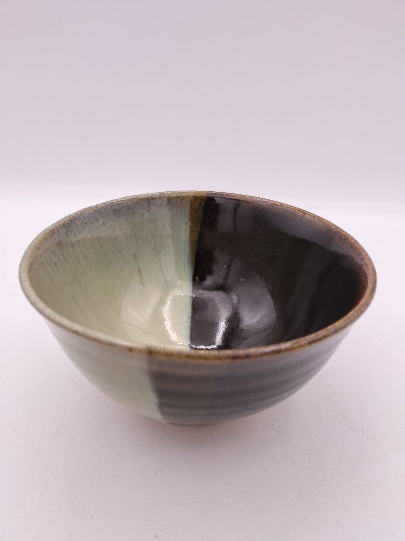 c596 数茶碗 朝鮮唐津 片身変り 10客 武村利左衛門 木箱 茶道具 古物