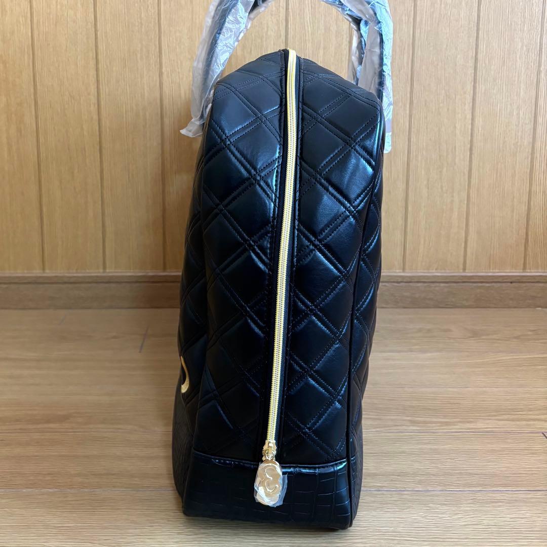 Waoww ワオ ボストンバッグ ロッカーバッグ 黒×金 新品未使用品