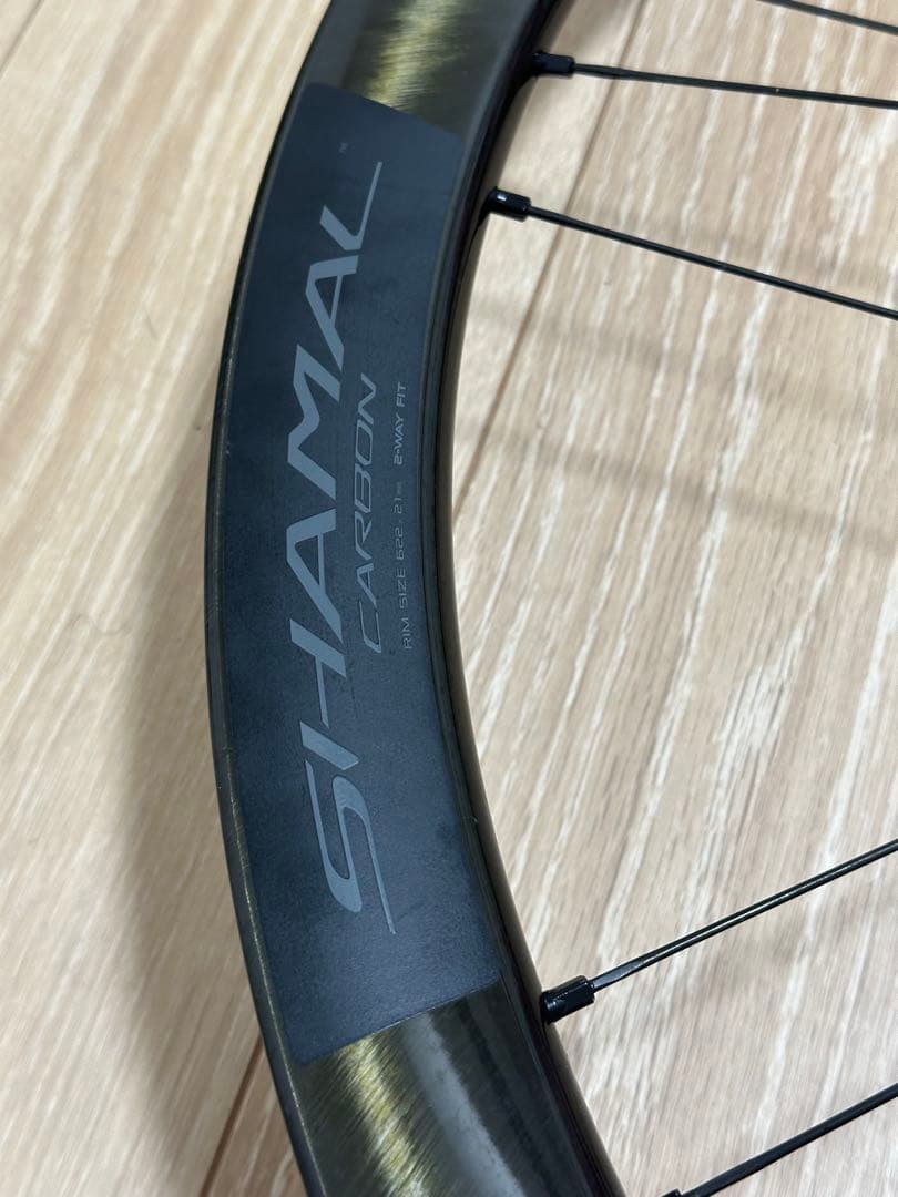 超美品カンパニョーロSHAMAL CARBON DB カーボンホイール前後セット