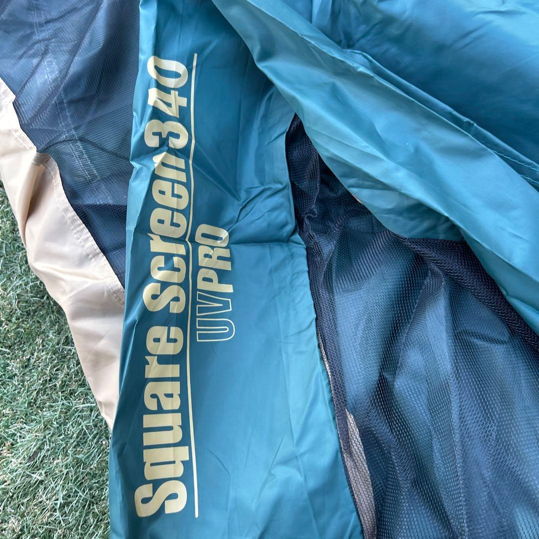 美品　スクエアスクリーン340 付属品完備　Coleman