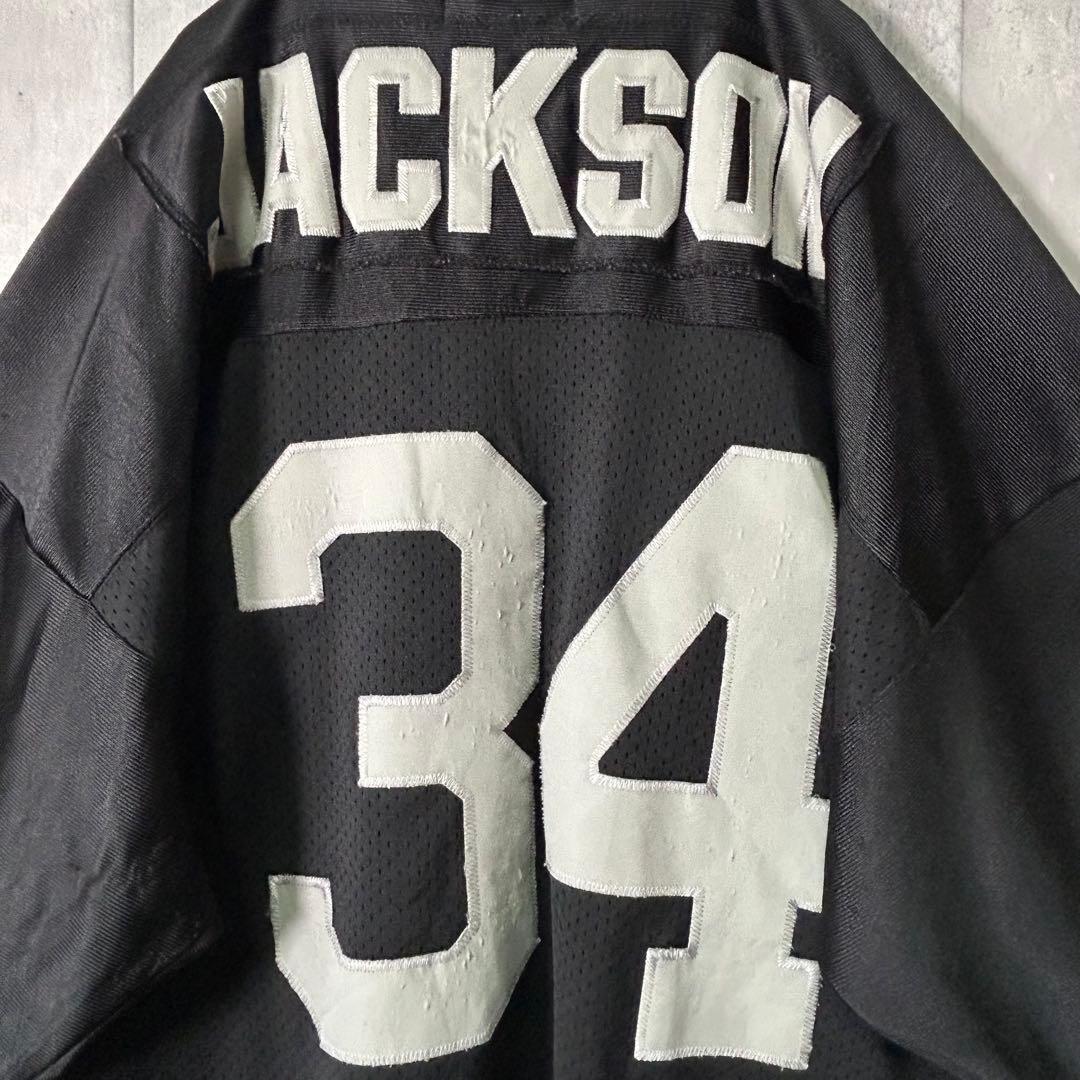 04`限定版 レイダース ボー ジャクソン ゲームシャツ 刺繍ロゴ
