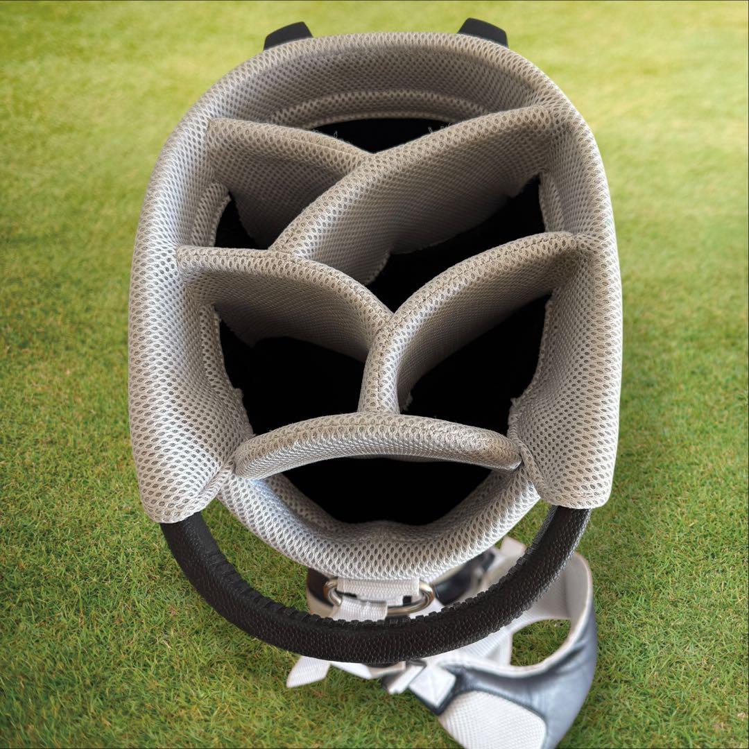 パーリーゲイツ　キャディバッグ　ショルダー式　スタンド式　軽量　紺　ネイビー