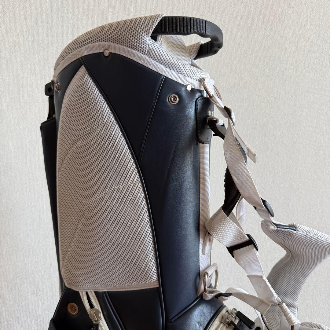 パーリーゲイツ　キャディバッグ　ショルダー式　スタンド式　軽量　紺　ネイビー