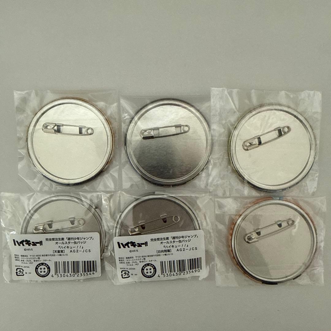 ハイキュー ナンジャタウン 東急ハンズ オールスター缶バッジ
