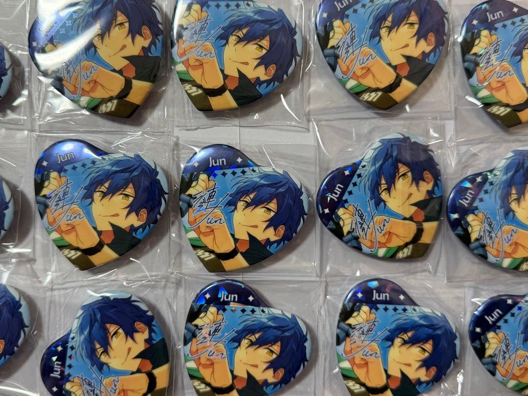 漣ジュン ハート缶バッジ