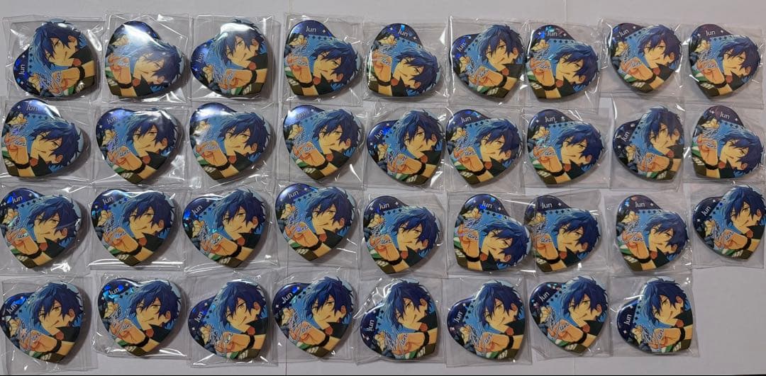 漣ジュン ハート缶バッジ