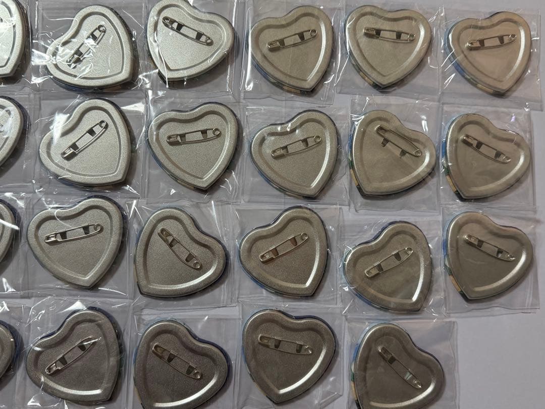 漣ジュン ハート缶バッジ