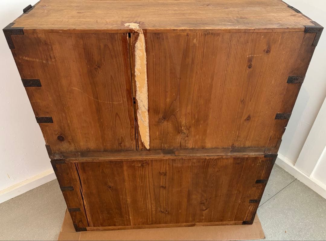 桐箪笥 4段 アンティーク 時代箪笥 和箪笥 古道具 古家具 明治