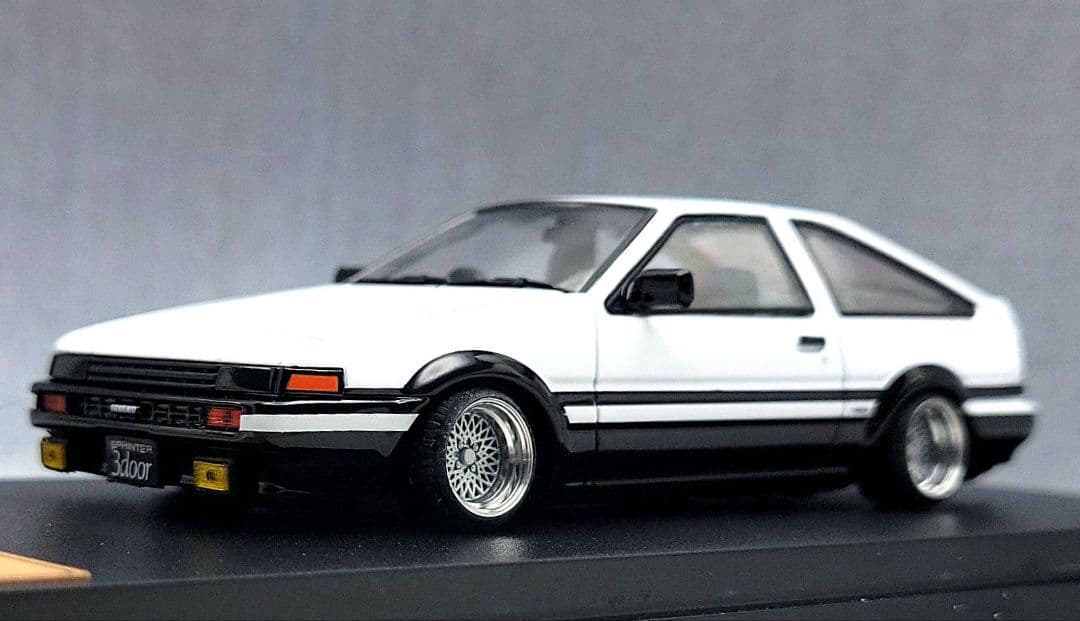 1/43　スプリンター　トレノ改　AE86　SSRメッシュ　アルミ製　深リム