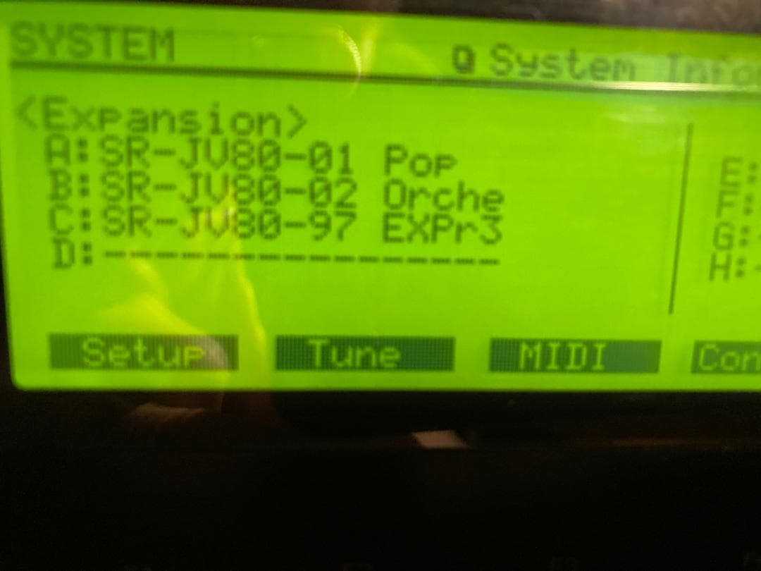 Roland JV2080 拡張ボード3枚付