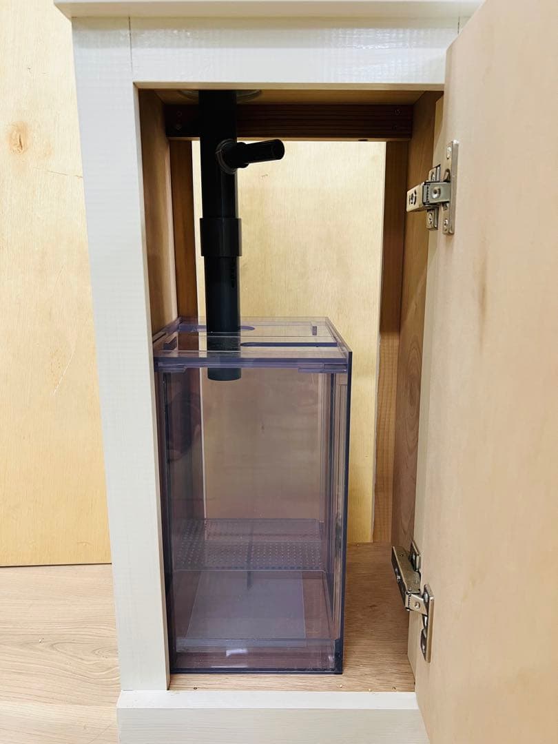 一台限定　300ｘ300ｘ400オーバーフロー水槽セット　フランジ加工　未使用品