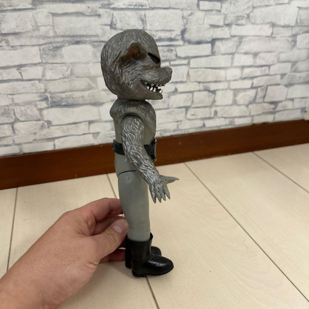 ラ*ス様 仮面ライダー オオカミ男キャラクター フィギュア　当時　ソフビ