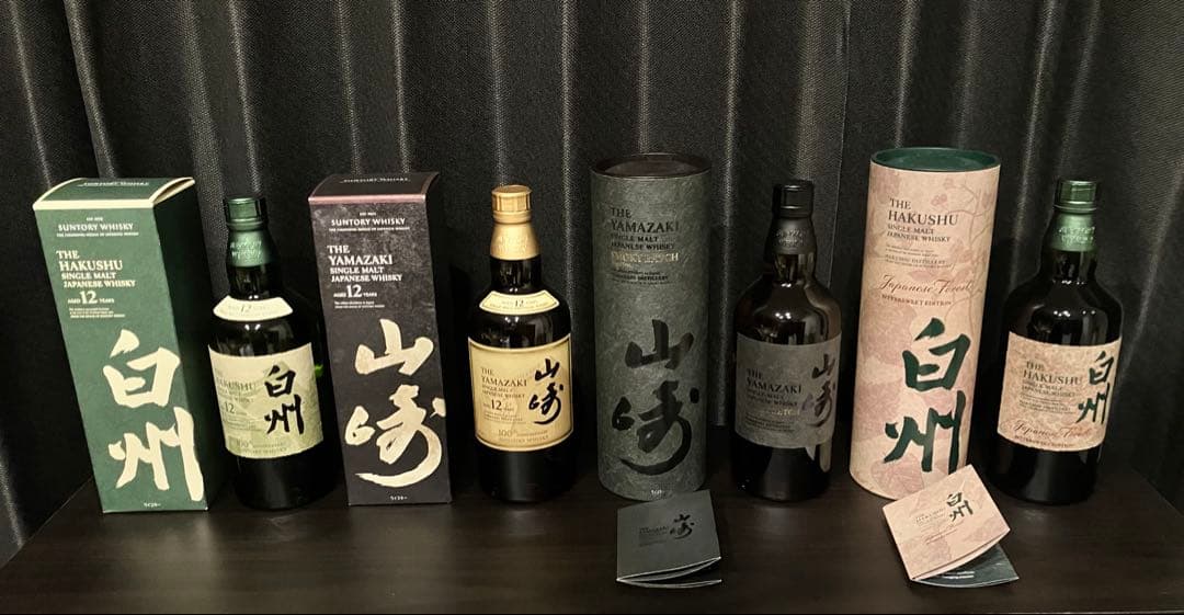 サントリー　山崎　白州　12年　100周年　6本