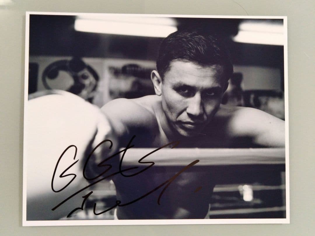 ゲンナジー・ゴロフキン直筆サイン入り特大写真…オリンピックボクシング銀メダリスト