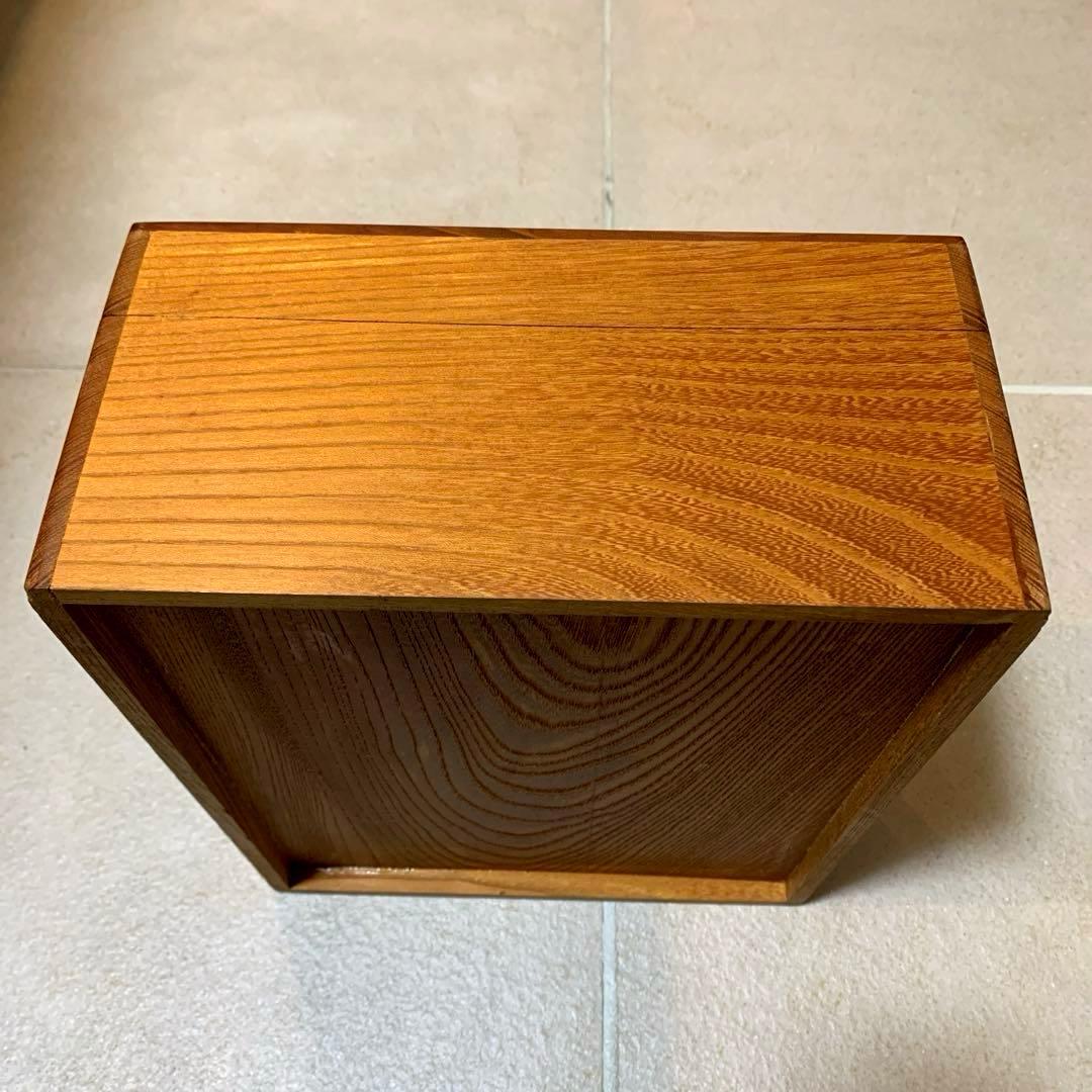 未使用　木製　ケヤキ　欅　木箱
